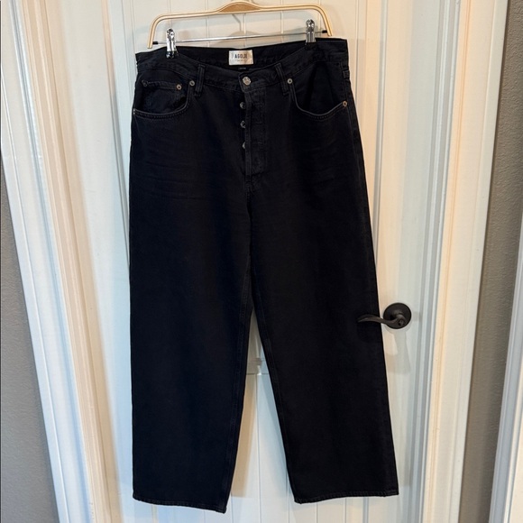 Agolde Women's Black Flare Jeans
